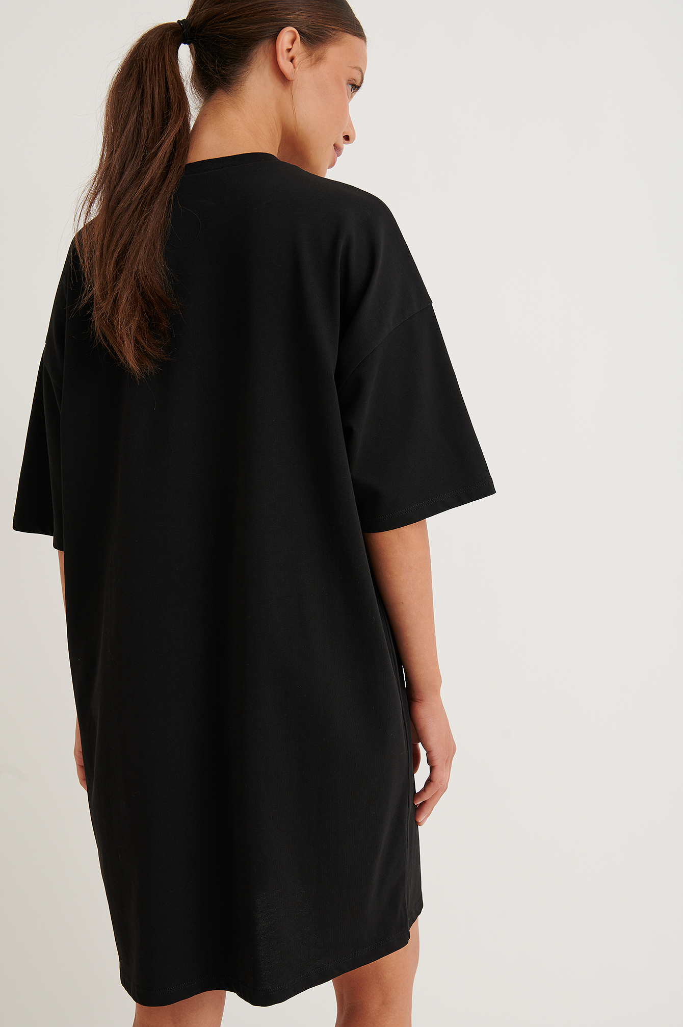 Organic Oversized T-shirt Dress Black ...